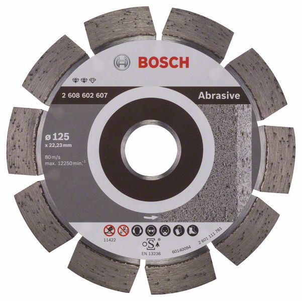 Diamantový rezací kotúc Expert for Abrasive 125 x 22,23 x 1,6 x 10 mm