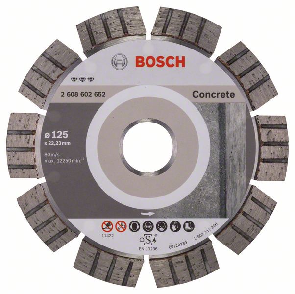 Diamantový rezací kotúc Best for Concrete 125 x 22,23 x 2,2 x 12 mm