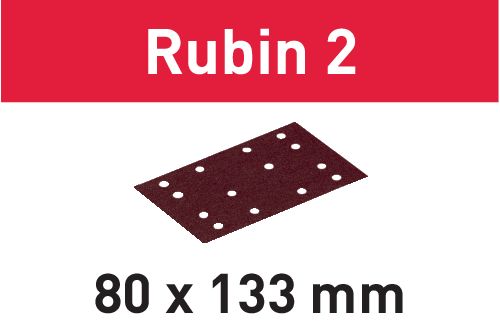 Brúsny pruh STF 80X133 P100 RU2/50 Rubin 2